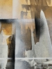 Large Abstraction. shades of brown with ochre nuances Painting