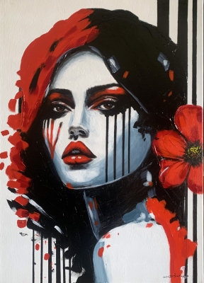 Mysterious Lady Award-Winning Artwork