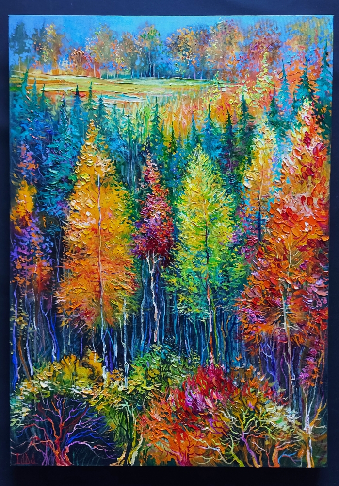 Forest fall landscape