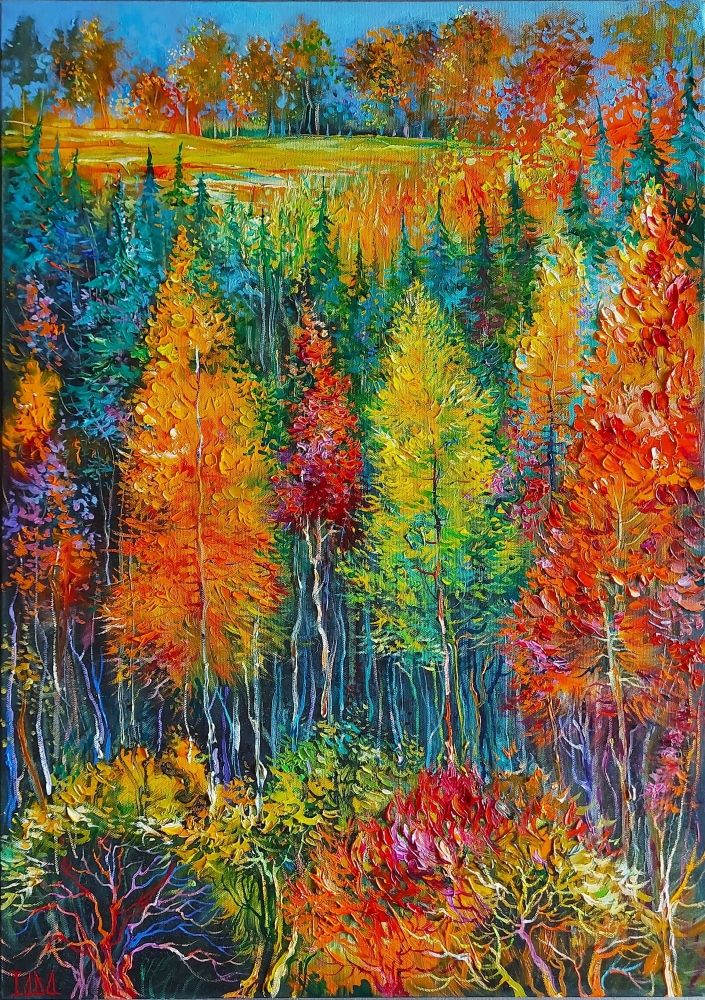 Forest fall landscape