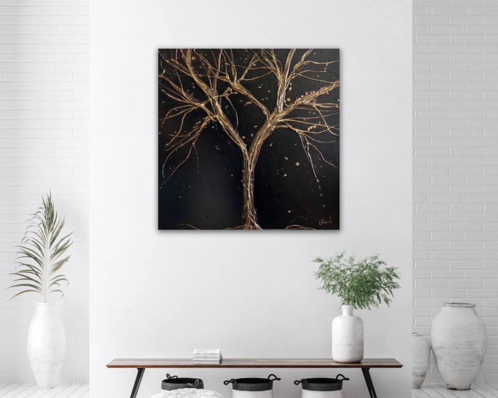 Black Gold and Bronze Tree