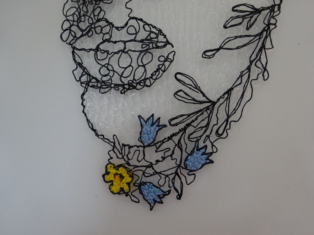 Wildflowers Face Wall Hanging