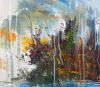 Romantic Evening Lake / Oil 1