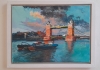 Tower Bridge with barges