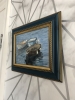 Miniature oil painting of Dinghies