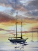 Yachts at sunset #18