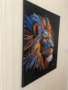 ROARSOME NEON LION FACE SIDE