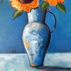 Orange Sunflowers 