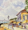 Parga, the road to Bacchos  Resturant Ref. SN 0332  Ltd Ed 75