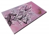 Silver pink Japanese sakura J277 - large triptych