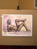 Nude woman with dark skin