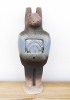 Set - Mythological Animal Headed Ancient Egyptian God - Ceramic Sculpture