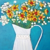 Spring Flowers in a Vintage Vase