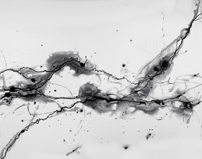 Black and white energy abstract large