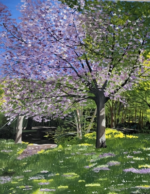 CHERRY TREE IN FULL BLOOM