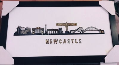 NEWCASTLE panoramic Baltic Amber Art