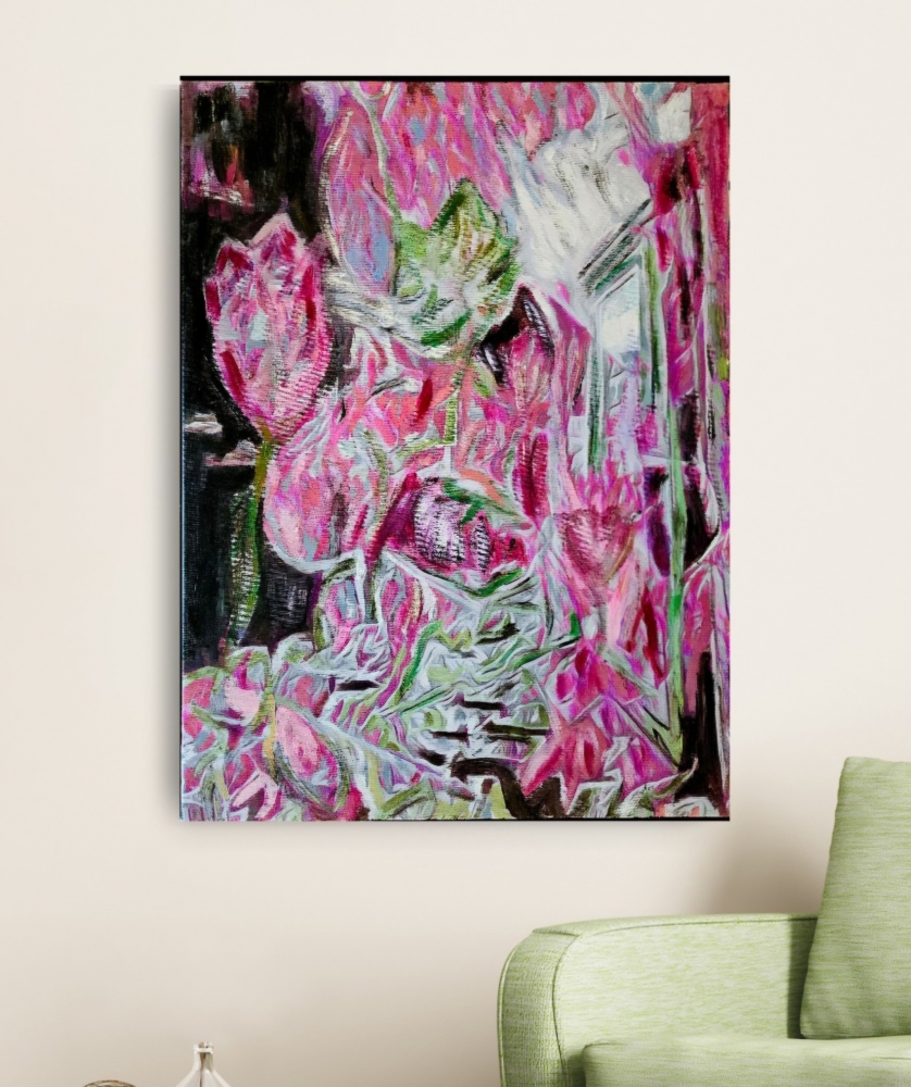 Fantasy Garden ( large canvas)