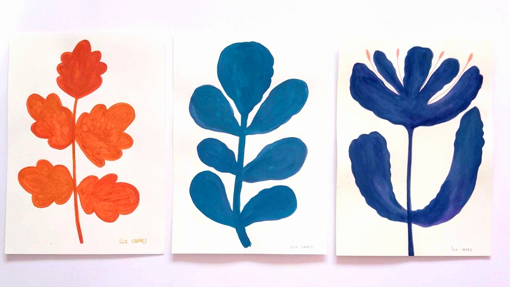 Botanical Drawings Trio 