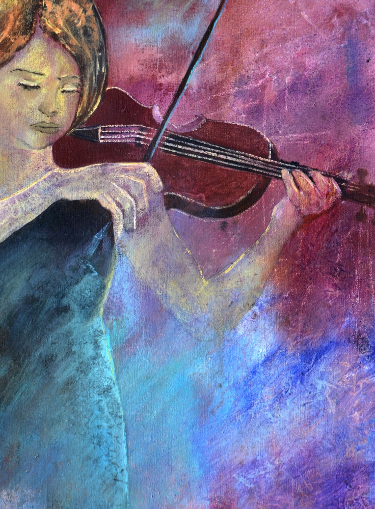 Playing the violin 