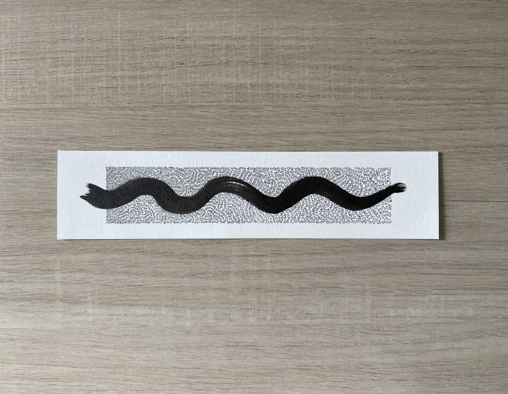  Abstract snake ink