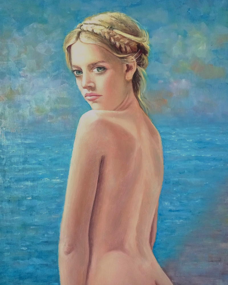 the blonde girl