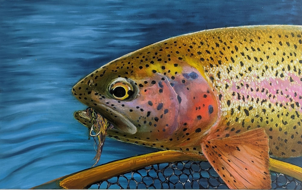 Rainbow Trout Painting