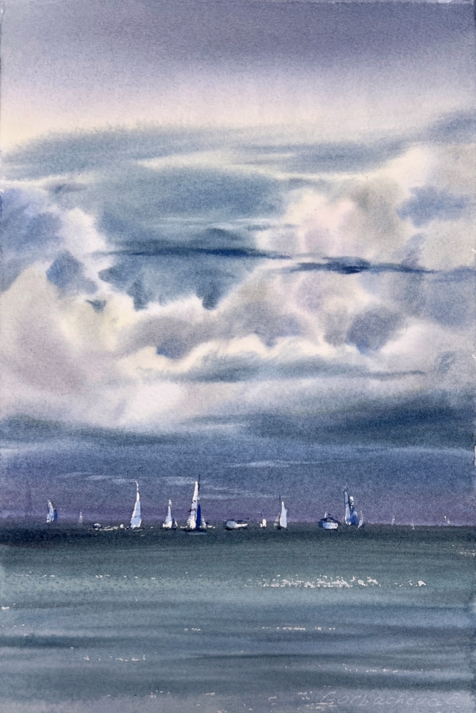 Yachts at sea #23