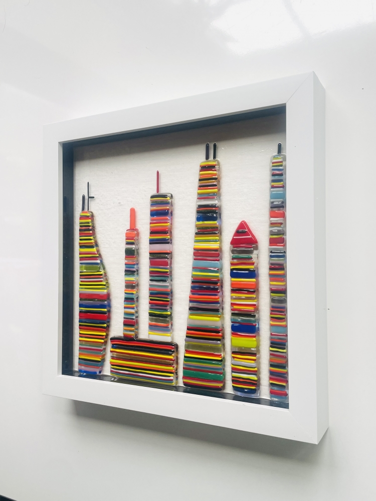 City life Glass Art