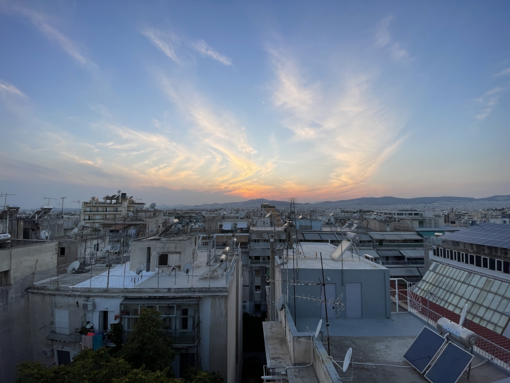 Toward Acharnes, Athens, Greece