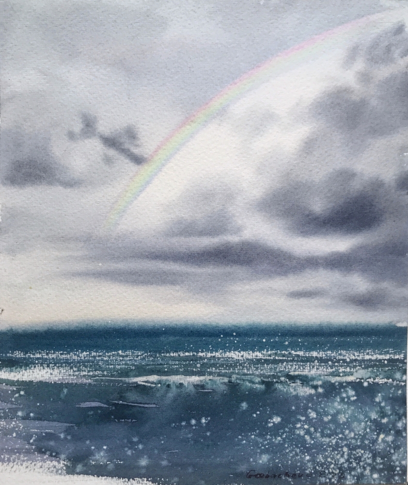 Rainbow over the sea