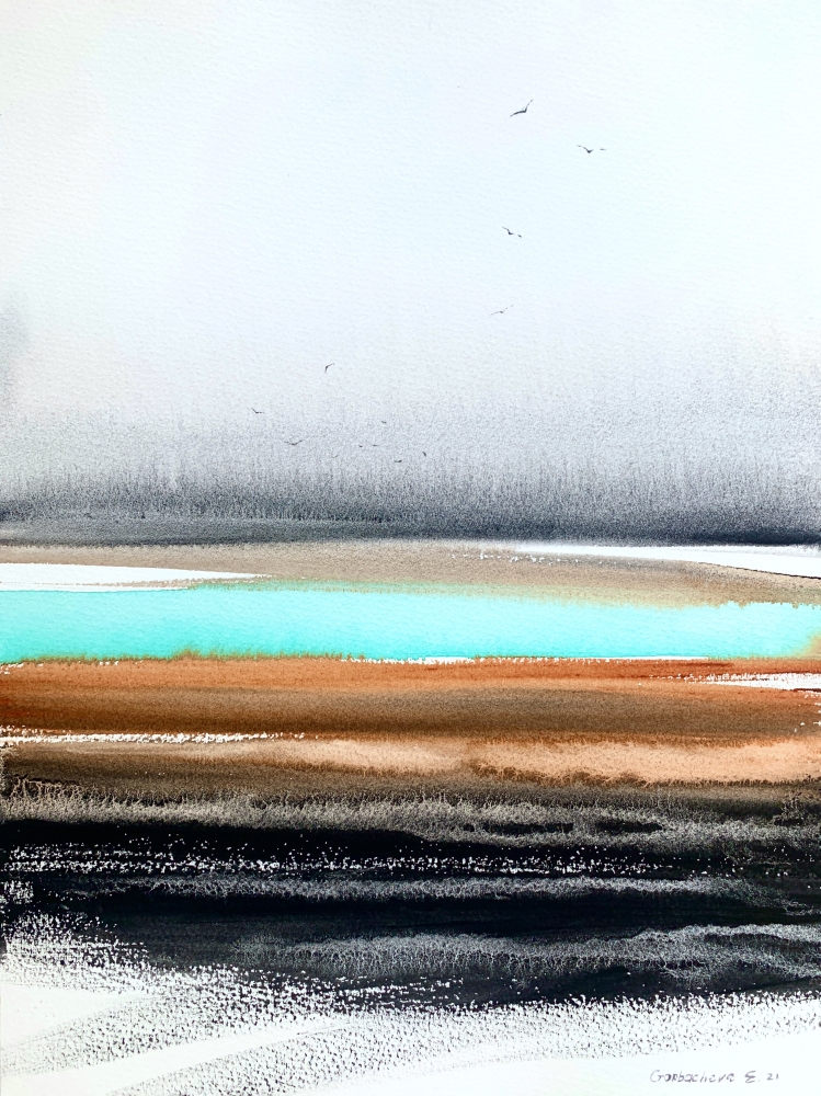 Abstraction, River in the valley