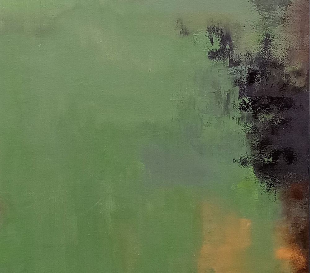 XXXL Green Echoes 150 x 100cm (59 x 39 inch) Abstract Painting