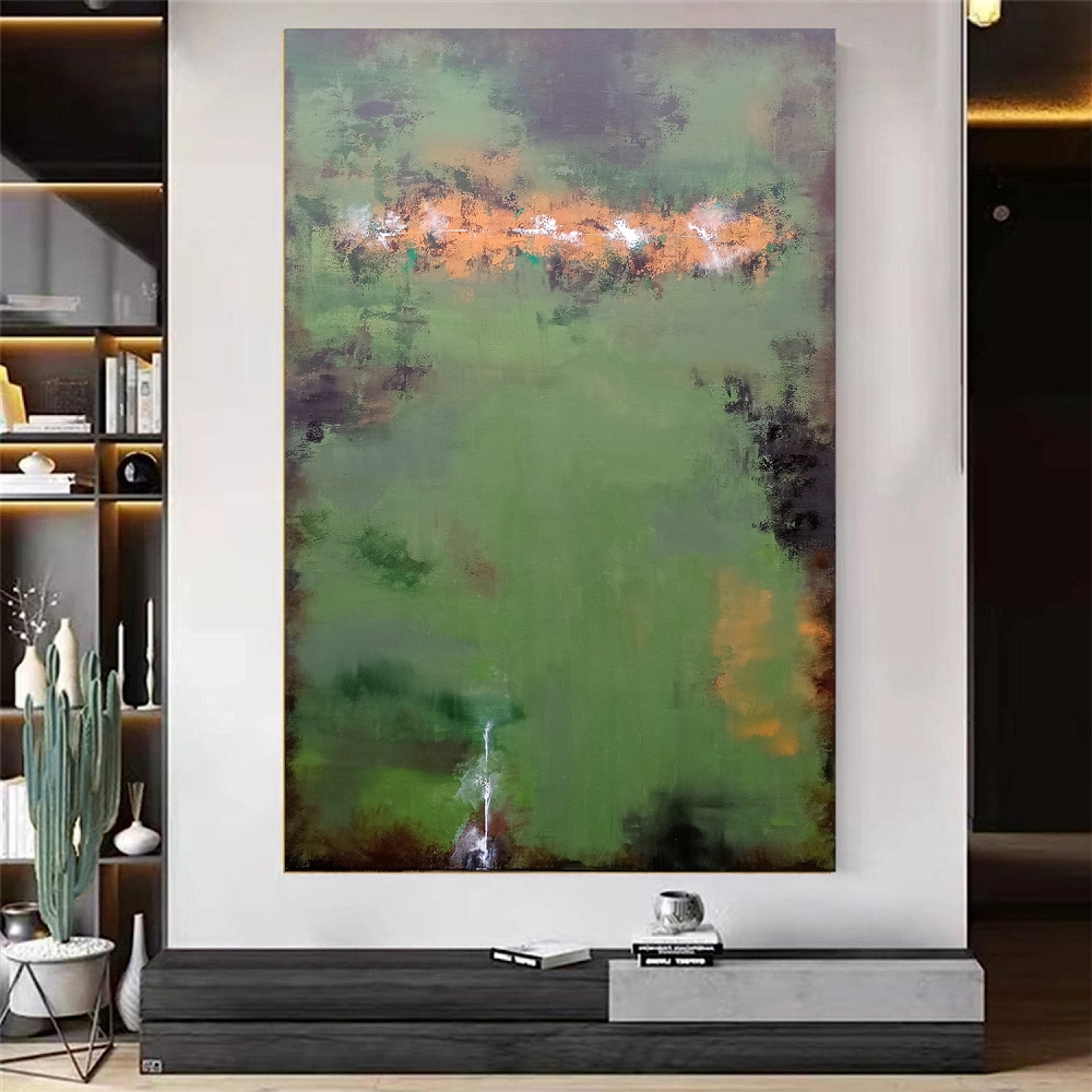 XXXL Green Echoes 150 x 100cm (59 x 39 inch) Abstract Painting