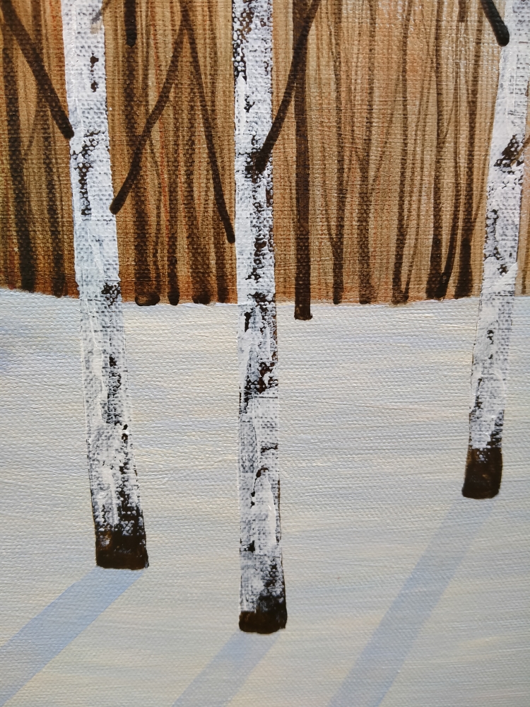 Winter Woodland Birches