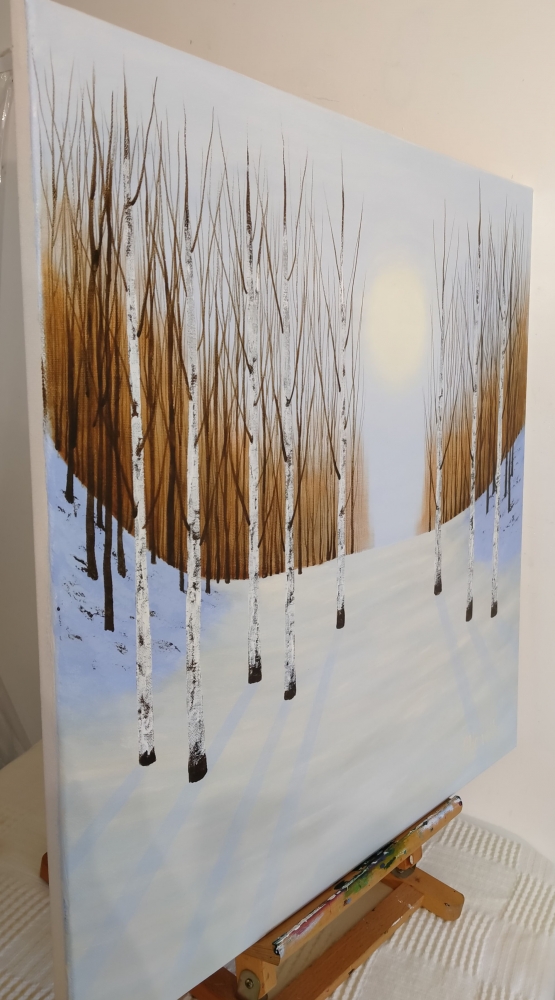 Winter Woodland Birches