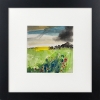 Seasons - Abstract Field with flowers framed