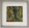 Autumn trees framed