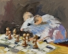 A Mouse's Gambit. Playing chess.