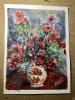 Red flowers in a vase