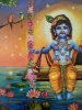 Shree Krishna on a swing