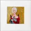 Woman with Maran Chicken framed