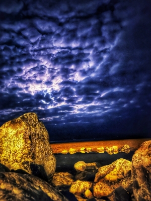 Night by Blue Skies