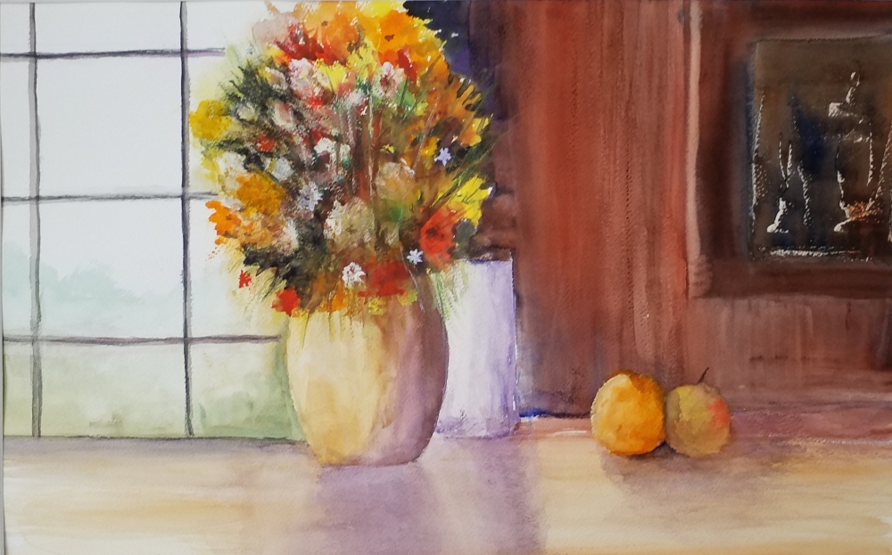 Flowers on the Windowsill 