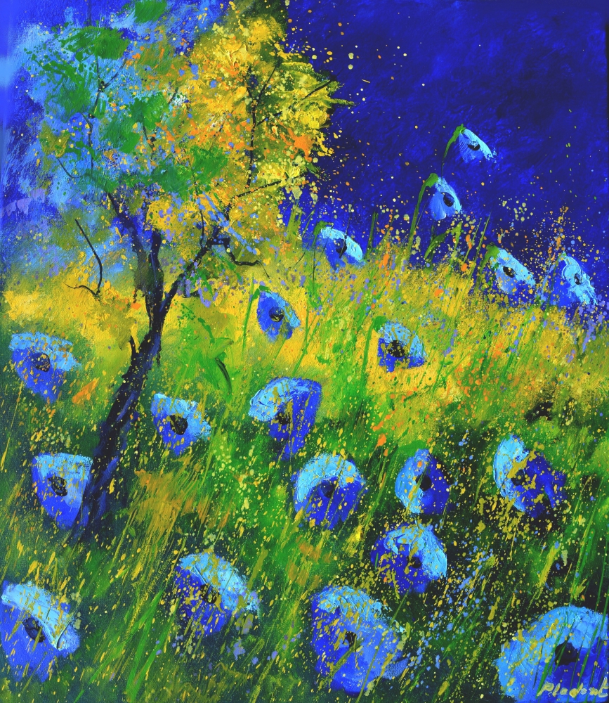 Blue field flowers 