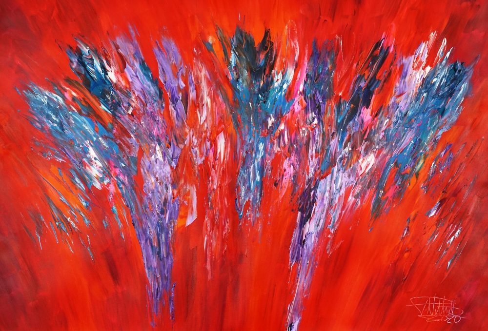 Red Energy Abstraction XL 2