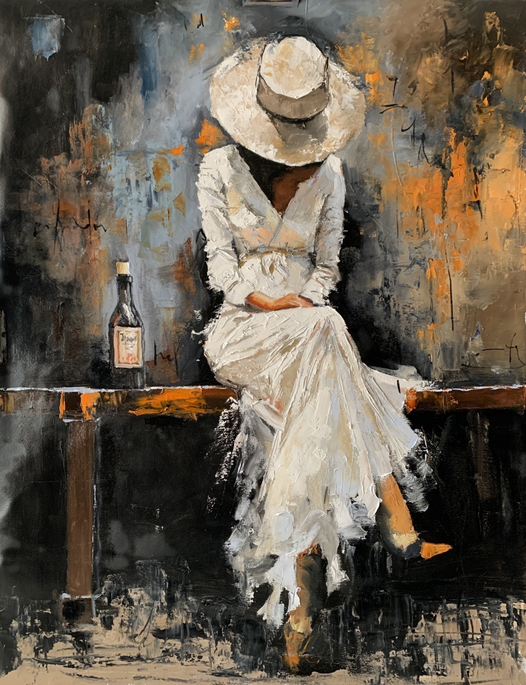 Melancholy Urban Muse. The Woman in White.