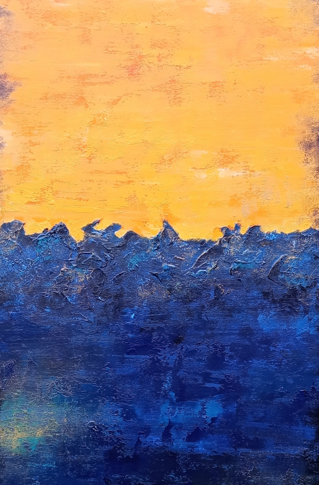 XL MORNING SUNRISE 100 x 50cm Abstract Painting