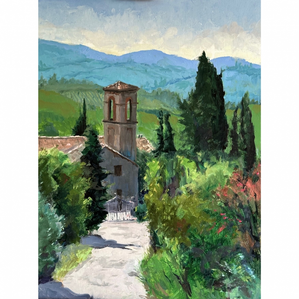 A Tuscan bell tower