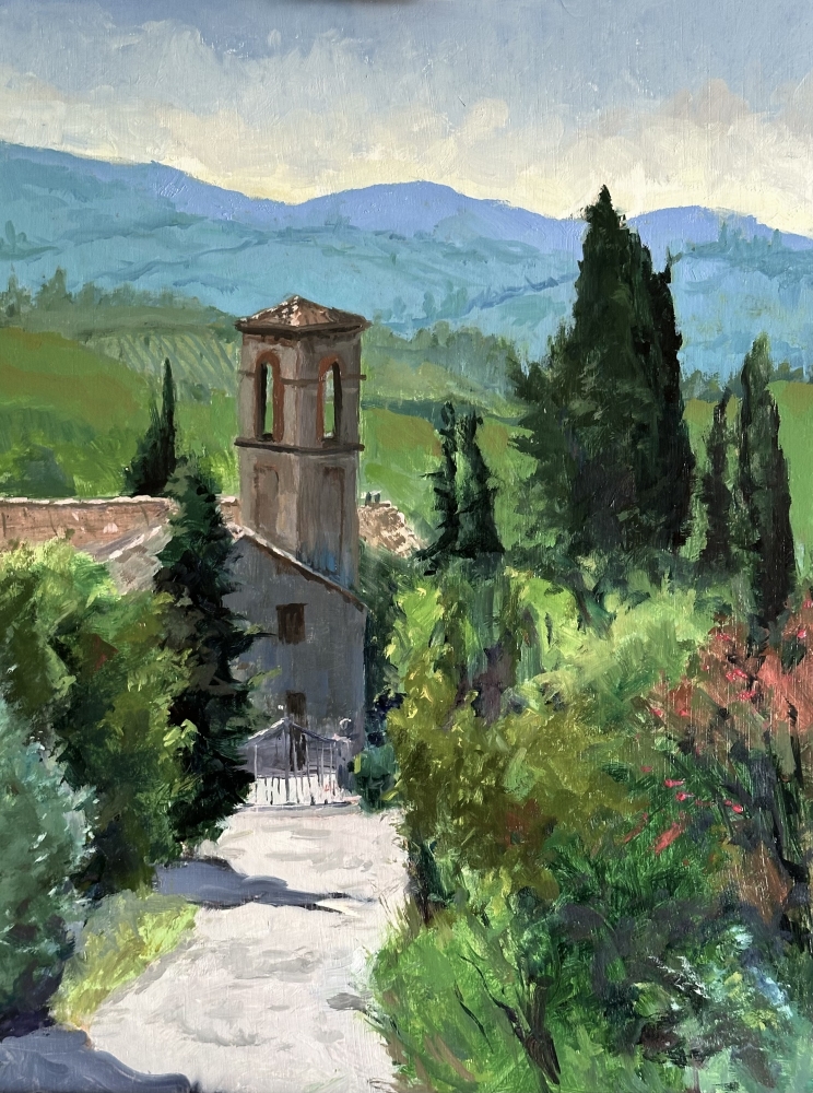 A Tuscan bell tower