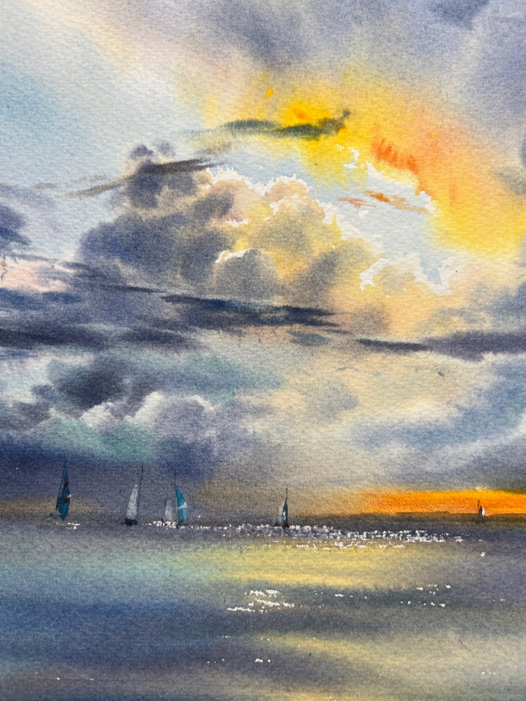 Yachts at sunset #21